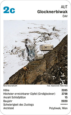 Hüttenquartett, Volume 4, Karte 2c, AUT, Glocknerbiwak, , Foto: Alpenverein/Fabio Keck.